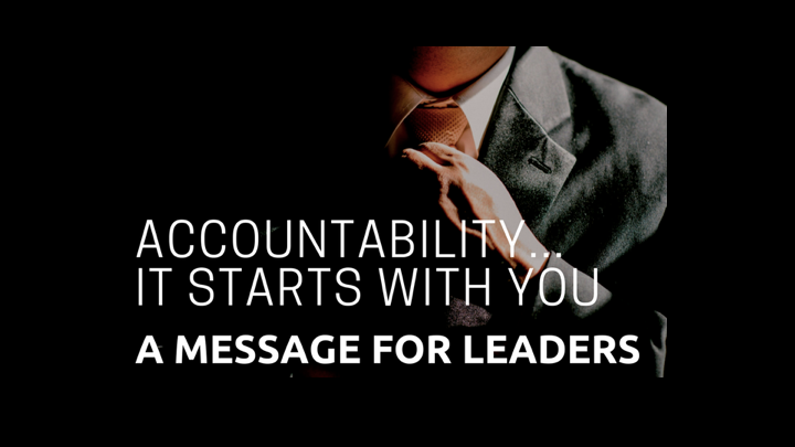 ACCOUNTABILITY EN LA ORGANIZACIÓN  ¡Todo Comienza por Los Líderes!